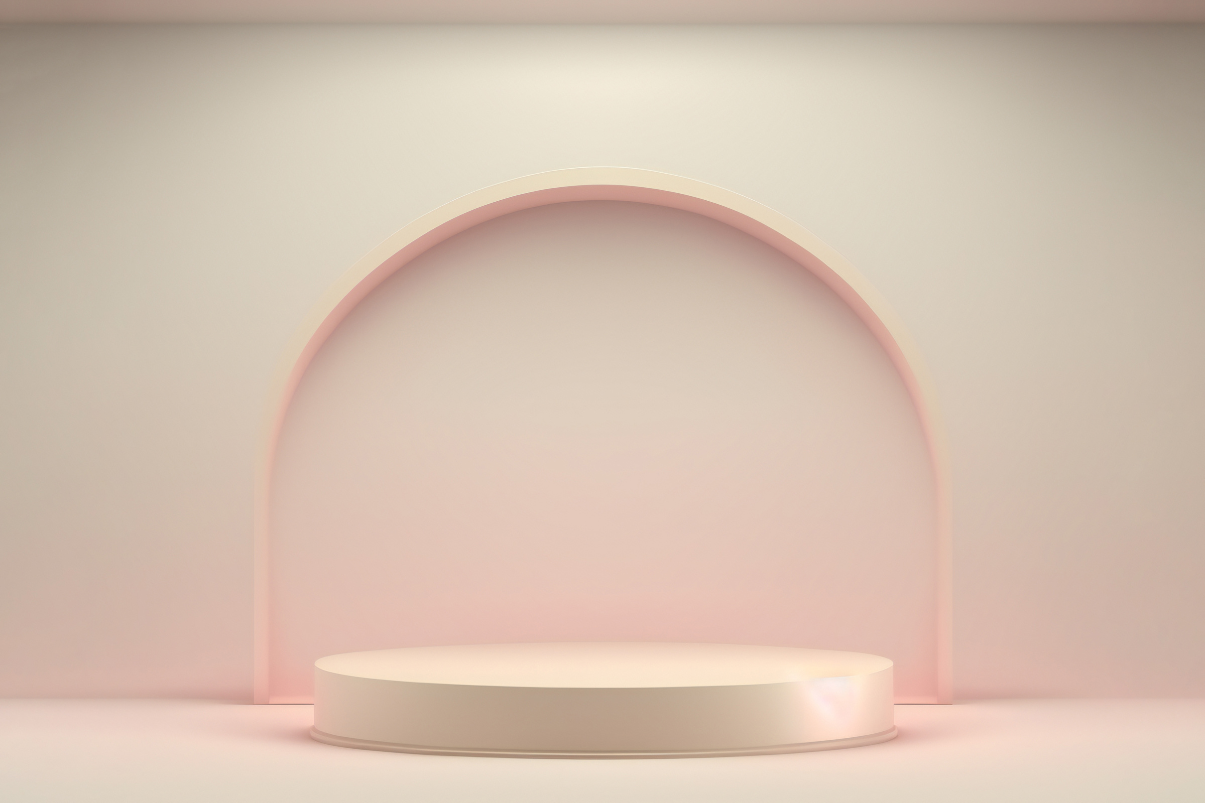 minimalist pink podium background for product display